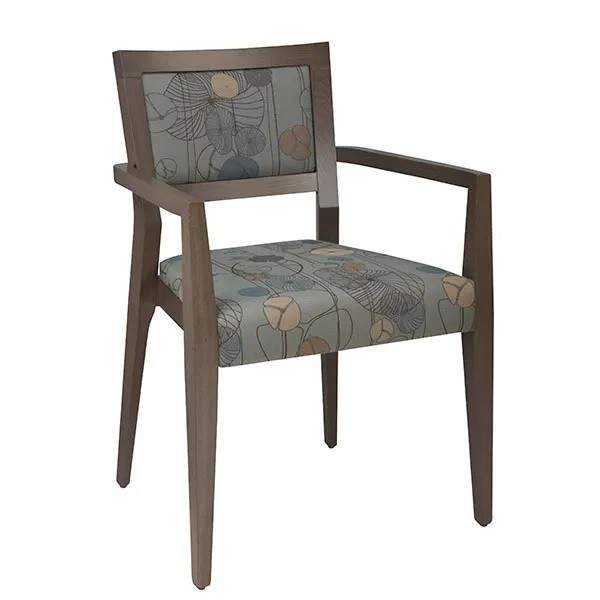 Beechwood Commercial Hospitality Restaurant Custom Upholstered Arm Chairs